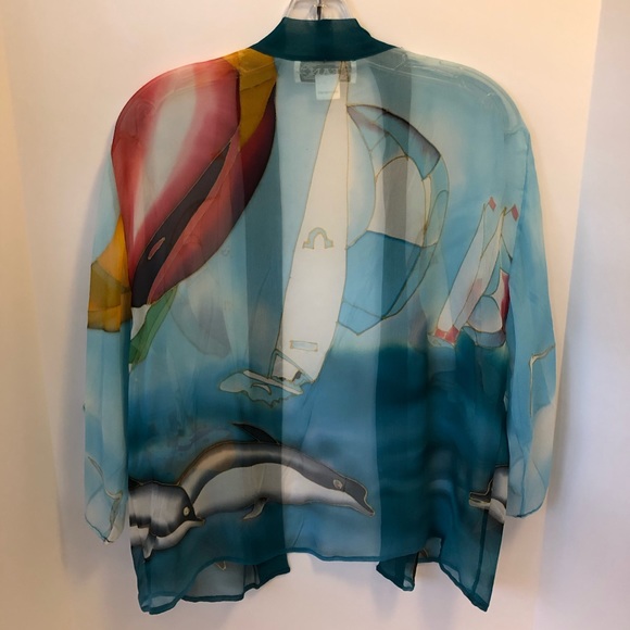 Other - Silk beach cover up/ shrug